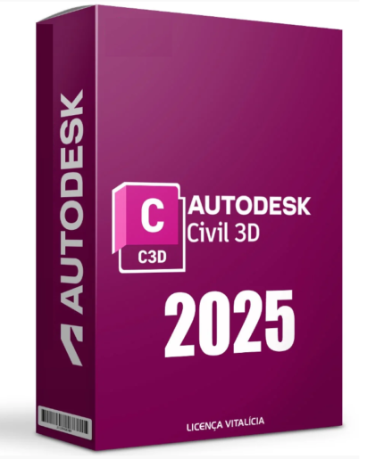 Autodesk Civil 3D 2025 – Licença Original – Vitalícia – Windows e Mac – C Nota Fiscal – Envio imediato por e-mail